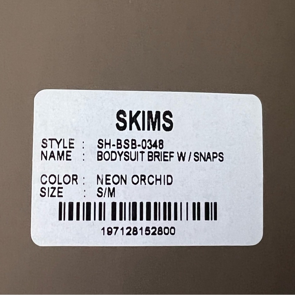 Skims Neon Orchid Sculpting Brief Bodysuit - Picture 6 of 6